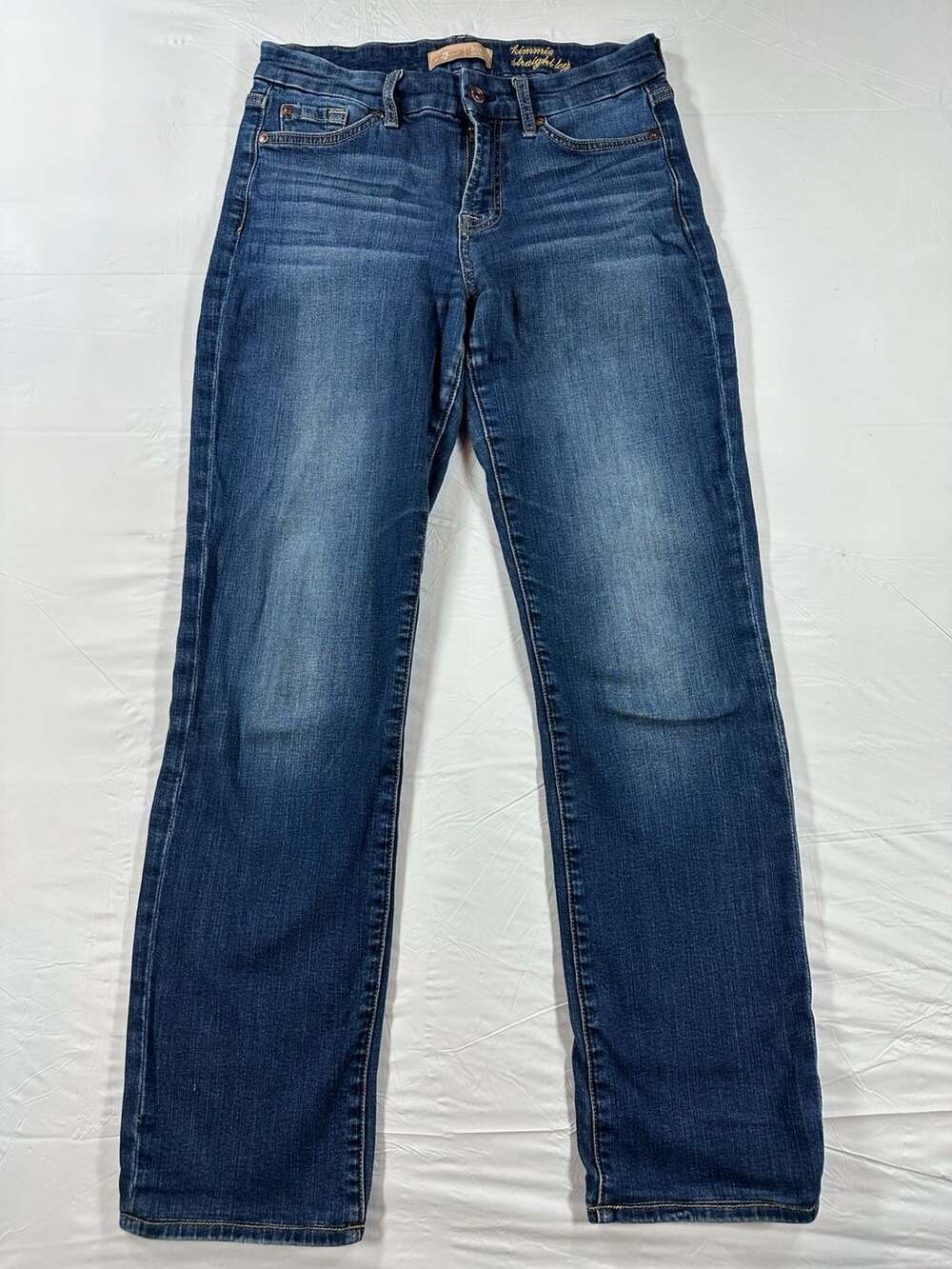 7 For All Mankind Kimmie Straight Leg Jeans, Size 29, Dark Wash